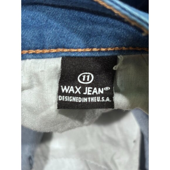 Womens Wax Jean "Butt I Love You" Blue Skinny Jeans Size 11 - Picture 13 of 14